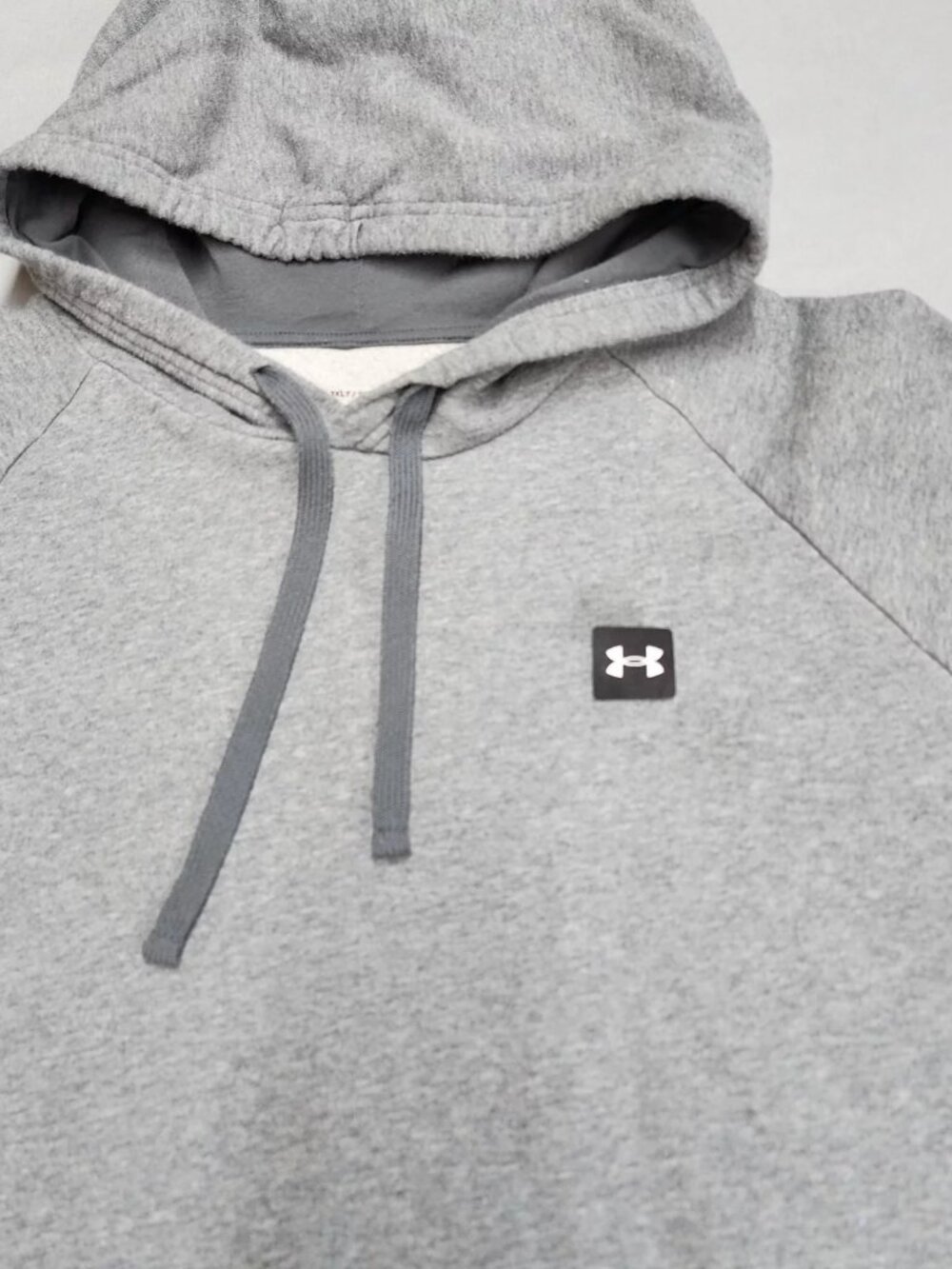 Under Armour Mens 3XLT Gray Fleece Pullover Hoodie Big Tall Activewear Logo - Picture 7 of 11